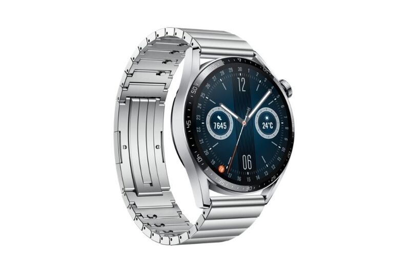 Man sieht die Huawei Watch GT 3 in der 46 mm Version.